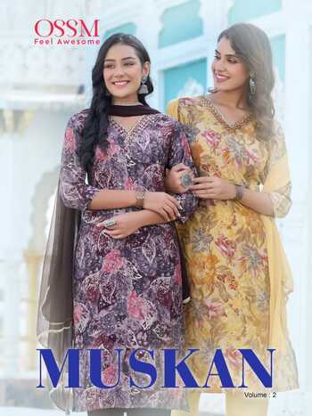 OSSM MUSKAN VOL 2 FANCY KURTIS WHOLESALE PRICE