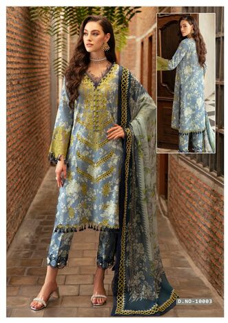 KEVAL FAB ZARA ALI FIRDOUS VOL 10 PAKISTANI LAWN KARACHI SUITS SUPPLIER SURAT