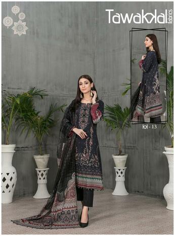 TAWAKKAL FAB MEHROZ VOL 2 LUXURY COTTON KARACHI SUITS COLLECTION 2023