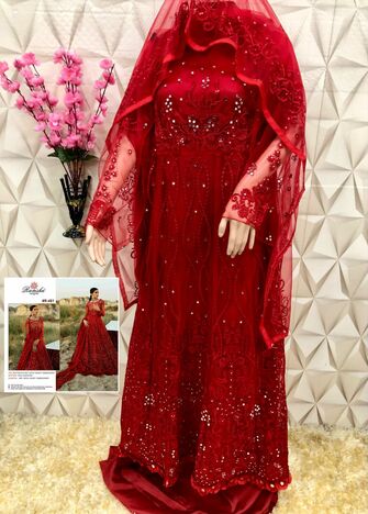 RAMSHA PRESENT R 481 TO R 483 GEORGETTE PAKISTANI SUITS