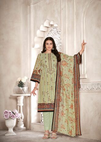 AL KARAM BIN UBAID COTTON KARACHI EMBROIDERED SUITS AT BEST PRICE