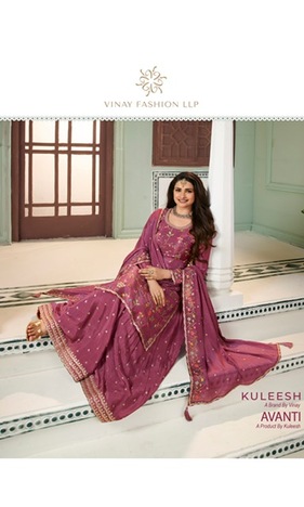  VINAY KULEESH AVANTI EMBROIDERY SALWAR SUITS DISTRIBUTOR IN SURAT