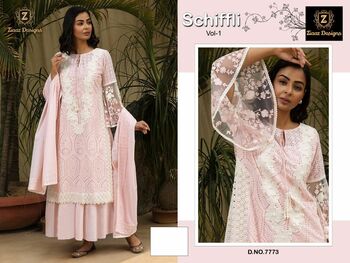 ZIAAZ DESIGNS SCHIFFILI VOL 8 PAKISTANI SALWAR KAMEEZ LATEST COLLECTION 2022