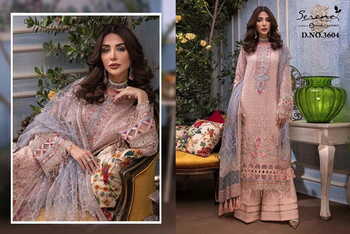 SERENE ADAN LIBAS RAVIA VOL 3 PAKISTANI GEORGETTE SALWAR SUITS AT WHOLESALE