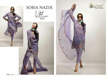 HAZZEL SOBIA NAZIR VOL 2 EMBROIDERY PAKISTANI SUITS SURAT