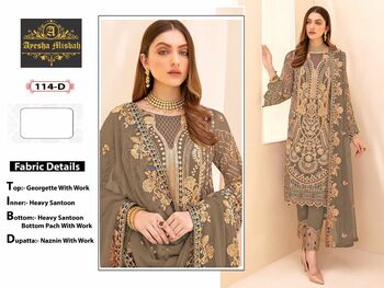 AYESHA MISBAH D.No 114 PAKISTANI SALWAR KAMEEZ WHOLESALER