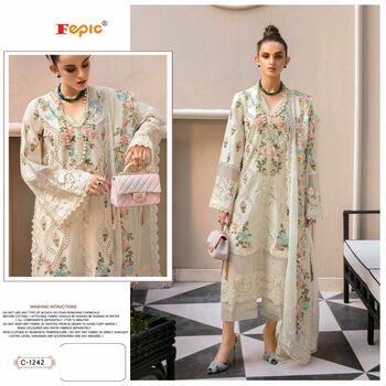 FEPIC ROSEMEEN C 1242 SERIES FOUX GEORGETTE PAKISTANI SUITS COLLECTION