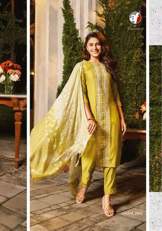 ANJU FABRICS GAZAL VOL 3 READYMADE TOP BOTTOM WITH DUPATTA NEW CATALOGUE