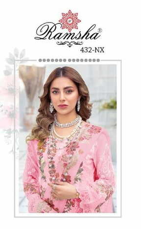 RAMSHA PRESENT R 432 NX GEORGETTE PAKISTANI SALWAR KAMEEZ