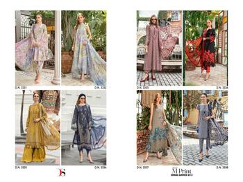 DEEPSY SUITS MARIA B M PRINT SPRING SUMMER 23 3 COTTON PRINT PAKISTANI SUITS SURAT