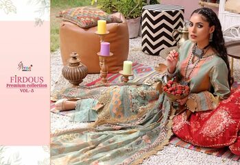 SHREE FABS FIRDOUS PREMIUM COLLECTION VOL 5 2314 TO 2321 SERIES PAKISTANI SUITS