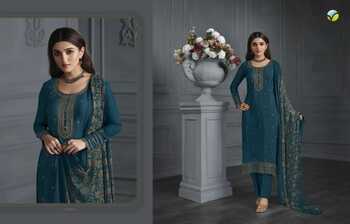 VINAY SILKINA ROYAL CREPE VOL 42 63061 TO 63070 SERIES PRINTED SUITS