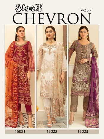 NOOR CHEVRON VOL 7 GEORGETTE PAKISTANI SALWAR KAMEEZ NEW CATALOGUE