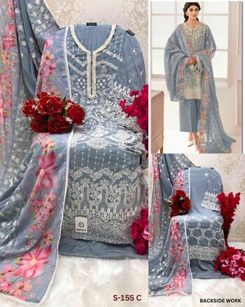 SHANAYA ROSE PREMIUM D.NO S 155 GEOGETTE SALWAR KAMEEZ SUPPLIER IN SURAT