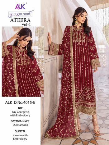 AL KHUSHBU ATEERA VOL 1 GEORGETTE EMBROIDERY PAKISTANI SUITS