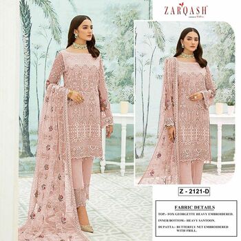 ZARQASH Z 2121 LATEST PAKISTANI SALWAR SUITS