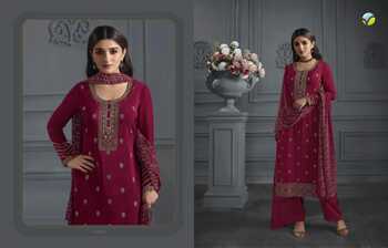 VINAY SILKINA ROYAL CREPE VOL 42 63061 TO 63070 SERIES PRINTED SUITS