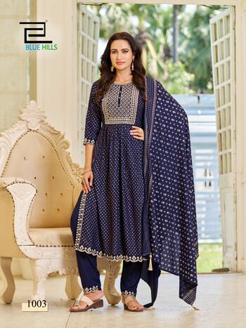 BLUE HILLS TREND CAPTURE NYRA CUT KURTIS NEW COLLECTION 2023