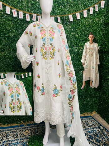 FEPIC ROSEMEEN C 1242 SERIES FOUX GEORGETTE PAKISTANI SUITS COLLECTION