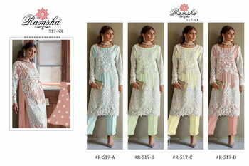 RAMSHA PRESENT R 517 NX MILKY COTTON PAKISTANI SUITS CATALOGUE