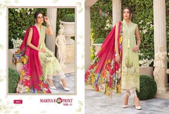 SHREE FABS MARIA B MPRINT VOL 11 COTTON PRINTED PAKISTANI SUITS LATEST CATALOGUE