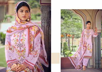 BELLIZA ZULIKA JAM COTTON DIGITAL PRINT EMBROIDERY SUITS SURAT