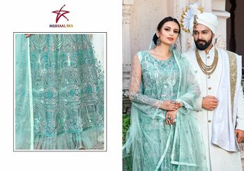 MISHAAL FAB RANG SAGA 1001 TO 1004 SERIES PAKISTANI SUITS LATEST COLLCETION 2022