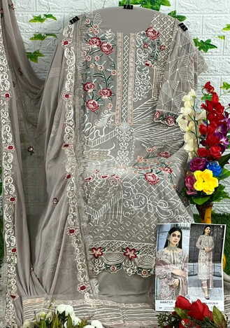 ZAHA HANIYA VOL 1 GEORGETTE EMBROIDERY PAKISTANI SUITS