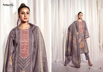 MUMTAZ ARTS PANACHE LAWN CAMBRIC COTTON DIGITAL PRINT SUITS NEW CATALOGUE