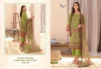 SHREE FABS CHEVRON VOL 19 PAKISTANI SUITS WHOLESALER CHIFFON DUPATTA 