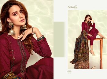 MUMTAZ ARTS HAYATT JAM SATIN DIGITAL PRINTED SUITS SUPPLIER SURAT