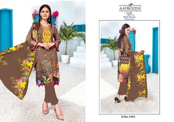 AAFROZEH REGALIA COTTON PRINTED KARACHI SUITS BEST PRICE