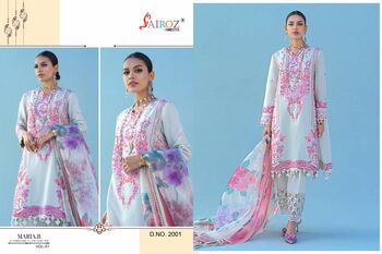 SAIROZ FABS MARIA B VOL 1 CAMBRIC COTTON SUITS WHOLESALER