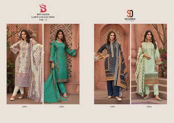 SHRADDHA DESIGNER BIN SAEED LAWN COLLECTION VOL 2 PAKISTANI SUITS CATALOGUE