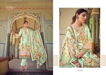 BELLIZA ZULIKA JAM COTTON DIGITAL PRINT EMBROIDERY SUITS SURAT