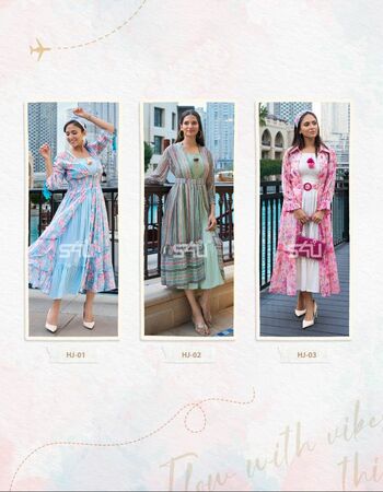 S4U HELLO JACKET VOL 9 GEORGETTE PRINTED KURTIS MANUFACTURER