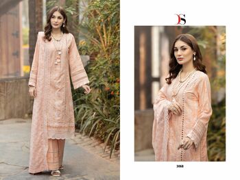 DEEPSY SUITS ADAN LIBAS CHIKANKARI 23 3061 TO 3068 SERIES PAKISTANI SUITS