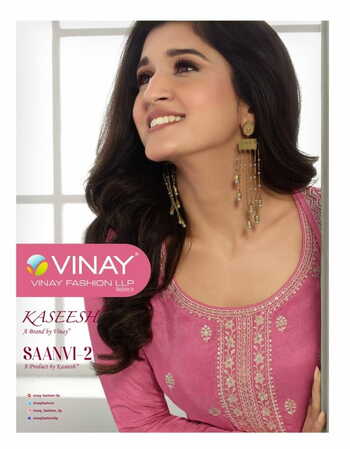 VINAY KASEESH SAANVI VOL 2 DOLA THREAD EMBROIDERED SUITS AT SURAT