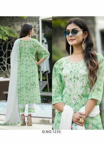 KUMB RACE EMBROIDERY WORK READYMADE KURTIS SUPPLIER IN SURAT 