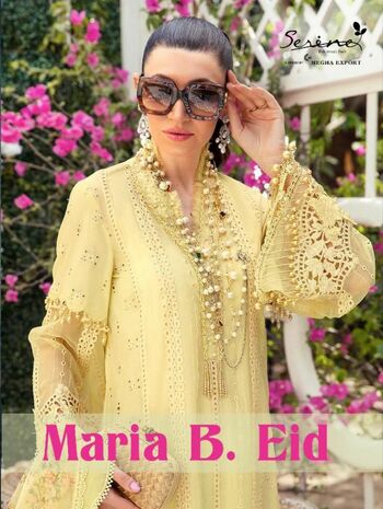 SERENE MARIA B EID LAWN COTTON PAKISTANI SUITS LATEST COLLECTION 2022