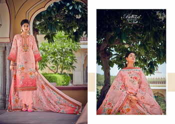 BELLIZA ZULIKA JAM COTTON DIGITAL PRINT EMBROIDERY SUITS SURAT