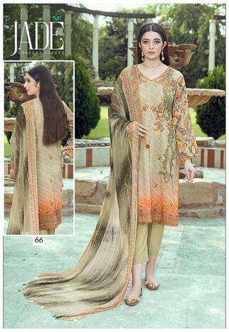 JADE FIRDOUS URBANE VOL 7 PAKISTANI LAWN KARACHI SUITS WHOLESALER