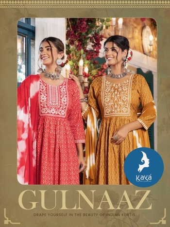 KAYA GULNAAZ NYRA CUT KURTIS 3PCS SETS LATEST CATALOGUE