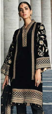 FEPIC ROSEMEEN 5170 FOUX GEORGETTE WITH EMBOIRDERY PAKISTANI SUITS