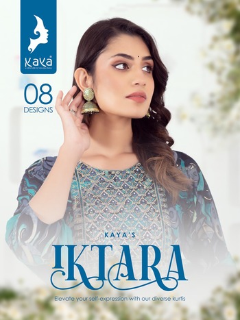 KAYA KURTI IKTARA 3 PIECE RAYON NYRA CUT KURTI WHOLESALER IN SURAT