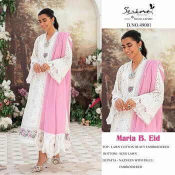 SERENE MARIA B EID LAWN COTTON PAKISTANI SUITS LATEST COLLECTION 2022