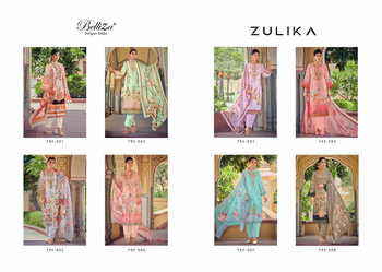 BELLIZA ZULIKA JAM COTTON DIGITAL PRINT EMBROIDERY SUITS SURAT