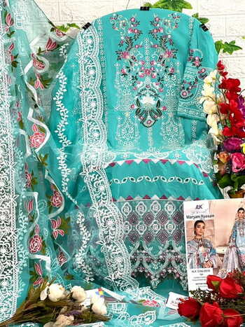 AL KHUSHBU MARYAM HUSSAIN VOL 2 CAMBRIC COTTON PAKISTANI SUITS