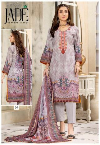 JADE FIRDOUS URBANE VOL 7 PAKISTANI LAWN KARACHI SUITS WHOLESALER