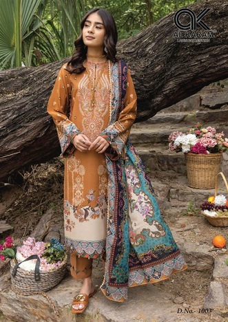 AL KARAM FLORENCE DESIGNER KARACHI SUITS WHOLESALE PRICE